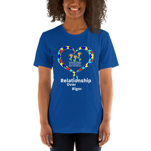 Relationship Over Rigor w/ Open Heart Short-Sleeve Unisex T-Shirt