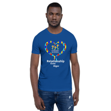 Relationship Over Rigor w/ Open Heart Short-Sleeve Unisex T-Shirt