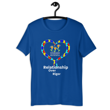 Relationship Over Rigor w/ Open Heart Short-Sleeve Unisex T-Shirt
