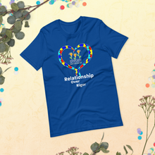 Relationship Over Rigor w/ Open Heart Short-Sleeve Unisex T-Shirt